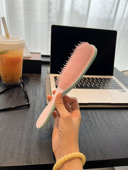 New Smart Comb TT Straightening Comb British Royal Princess Same Model Comb Curly Hair Massage Comb Magic Comb Anti-Tangle Smoothing Comb