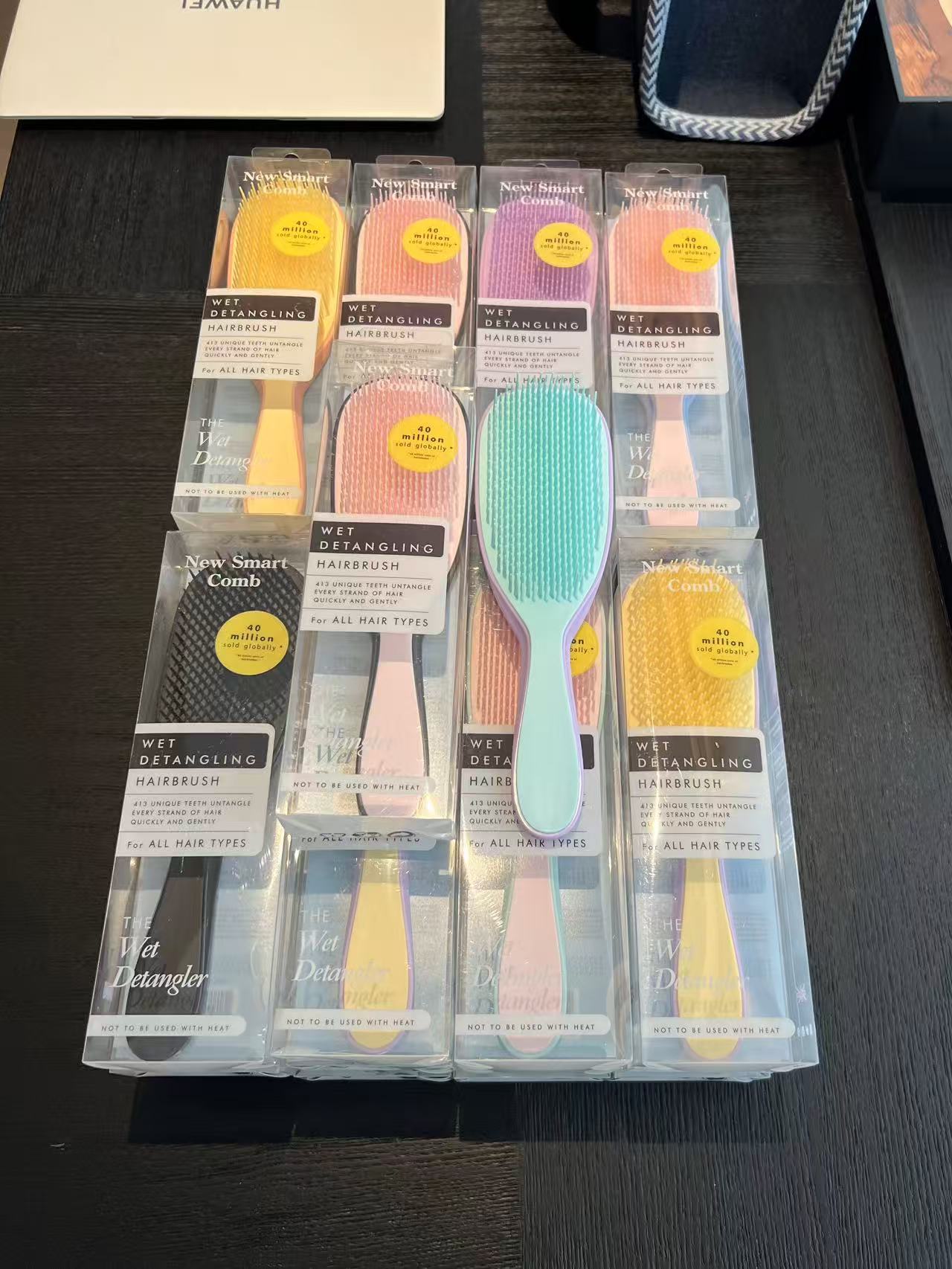 New Smart Comb TT Straightening Comb British Royal Princess Same Model Comb Curly Hair Massage Comb Magic Comb Anti-Tangle Smoothing Comb